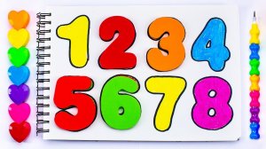 Раскрашиваем Цифры! Числа для Малышей!