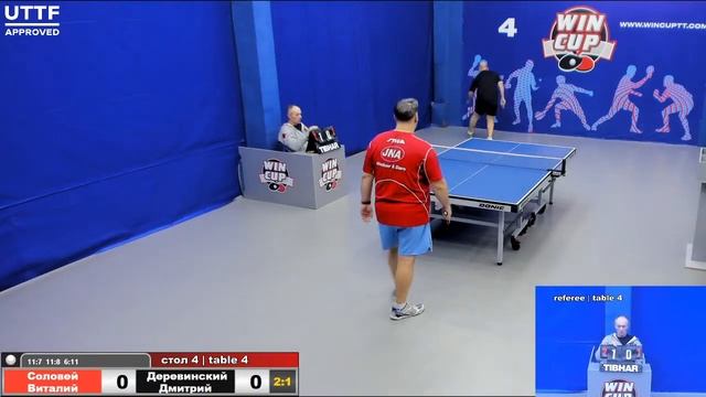 00:20 Соловей Виталий 2-3 Деревинский Дмитрий стол 4 Юг-4 17.01.21 смотреть онлайн