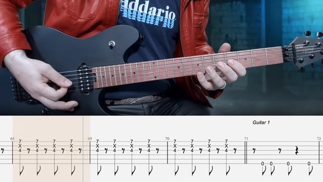 Michael Jackson - Beat It (Eddie Van Halen) - урок игры на электрогитаре с табами смотреть онлайн