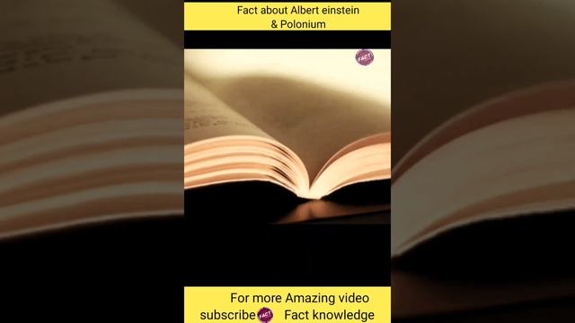 Fact about Albert Einstein & Polonium//#factknowledge #short //@Facttechz смотреть онлайн