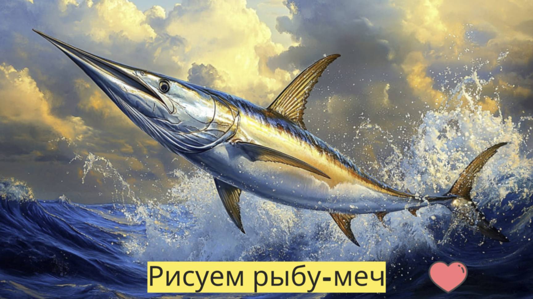 Маленькие художники: Рисуем рыбу-меч - Детский образовательный мультфильм смотреть онлайн