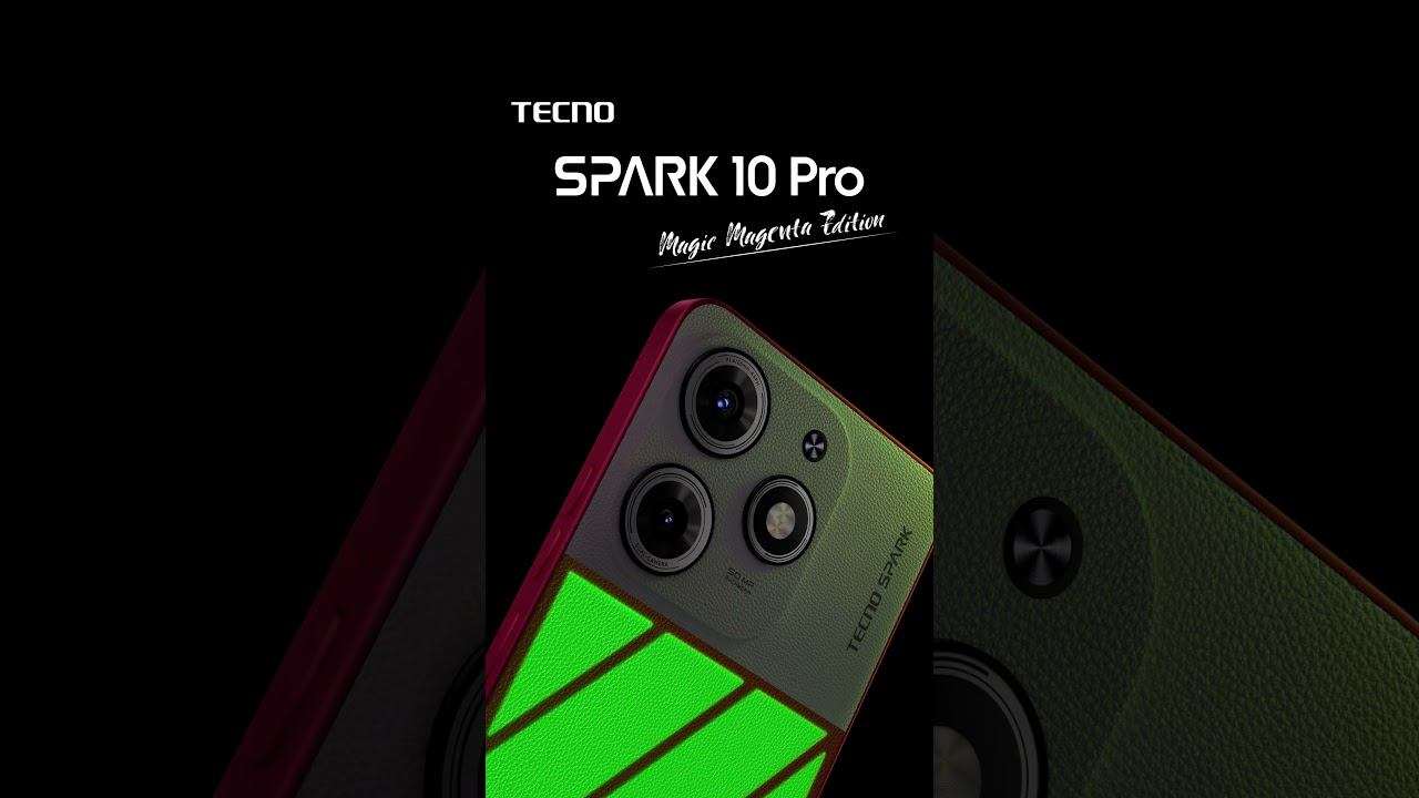 Встречайте первый в мире смартфон со светящейся экокожей — Spark 10 Pro Magic Magenta Edition