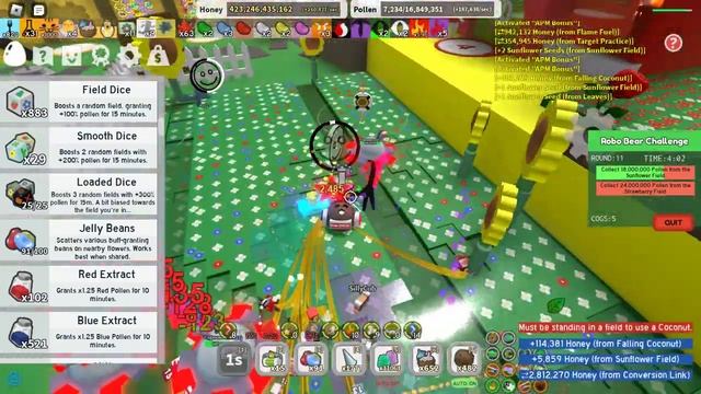 Attempting to reach Rnd 20 in the Robo Bear Challenge in BSS | Bee Swarm Simulator | Boost VID Soon смотреть онлайн