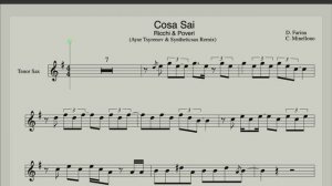 Ricchi e Poveri  - Cosa Sei (Ноты и минус для саксофона тенор) Караоке версия Ayur Tsyrenov