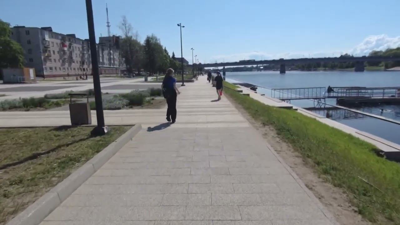 Набережная в Великом Новгороде смотреть онлайн