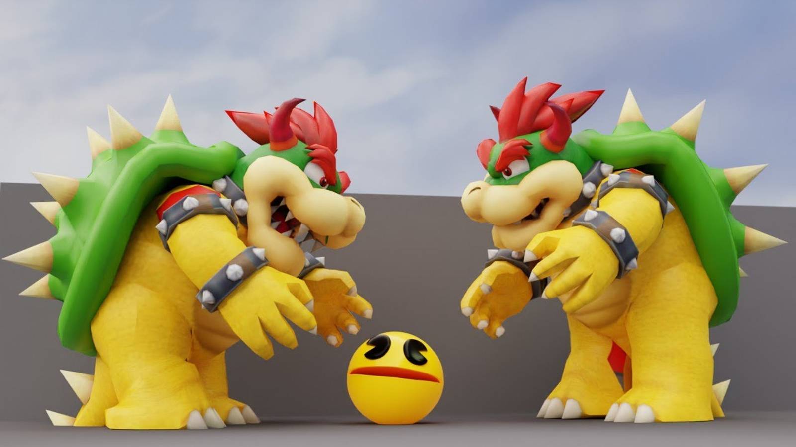 Pacman против Bowser (Монстр из мира Mario) смотреть онлайн