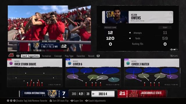 E.A College Football Year 1 Week 12 (FIU 3-6 (2-3) Vs. Jacksonville 4-5 (4-1) смотреть онлайн