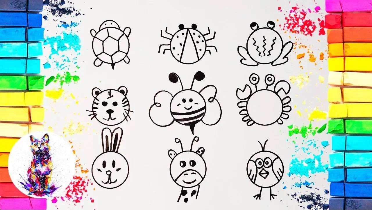 Рисунки из кругов смотреть онлайн