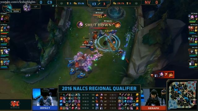 C9 vs NV Game 1 Highlights - 2016 NALCS REGIONAL QUALIFIERS DAY 2 смотреть онлайн