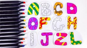 Английские Буквы для Детей! Раскрашиваем Маркерами.