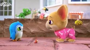 Паук Лукас и его друзья поют какую-то песню