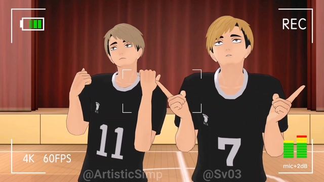[Haikyuu!!MMD] Miya Twins Wannabe (Osamu Miya, Atsumu Miya) смотреть онлайн