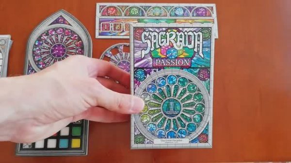Настольная игра Саграда: Страсть (соло-игра). Sagrada: Passion. Solo playthrough.