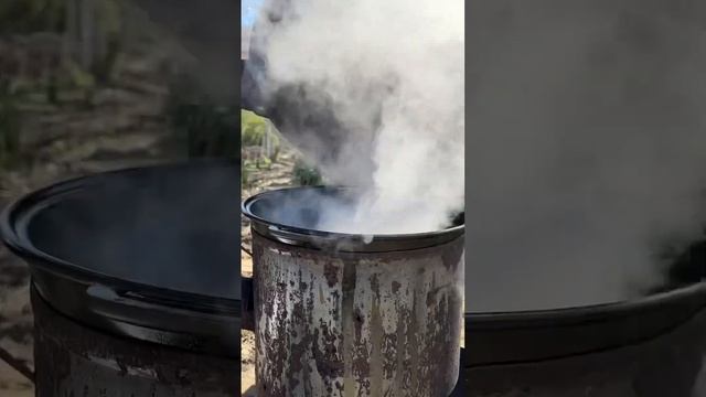 ШАШЛЫК В КАЗАНЕ НА КОСТРЕ🤤 смотреть онлайн