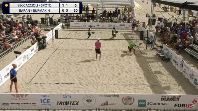 BEACH TENNIS SEMI FINAL- BECCACCIOLI / SPOTO X BARAN / NIKITA- PARNU ITF BT400 2022