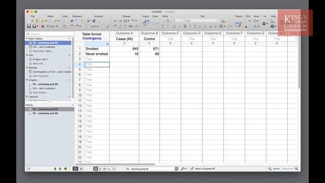 How to do a Chi square or Fisher’s exact test in GraphPad Prism смотреть онлайн