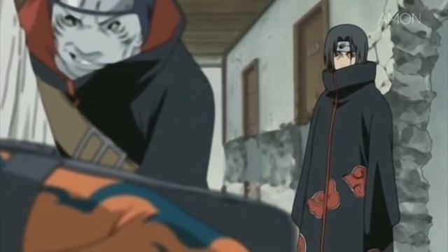 первая встреча  Итачи и Наруто