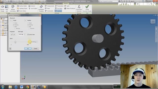 Inventor Tutorials - Video 6: Camera Animation смотреть онлайн