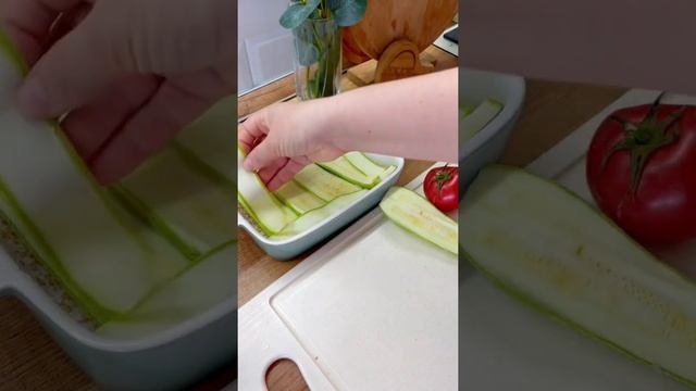 Вкусная летняя запеканка из кабачков. Сыр моцарелла. ##завтрак #запеканка #еда смотреть онлайн