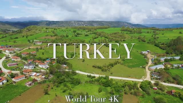 Turkey 4K - Scenic Relaxation Film with Relaxing Music - Trkiye Video Ultra HD смотреть онлайн
