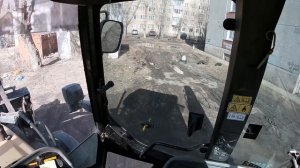 Подробно про работу на Экскаваторе погрузчике