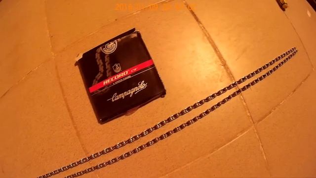 Велосипед. Сравнение цепи Campagnolo Record 9 Speed с пробегом 100 км и 500 км