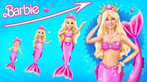 Барби русалочка растёт - 32 идеи для кукол