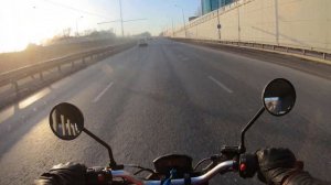 Мопед JT50 едет