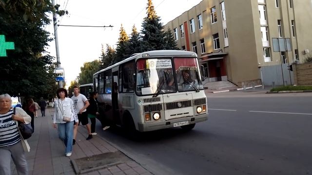Орёл автобус ПАЗ маршрут 18 смотреть онлайн