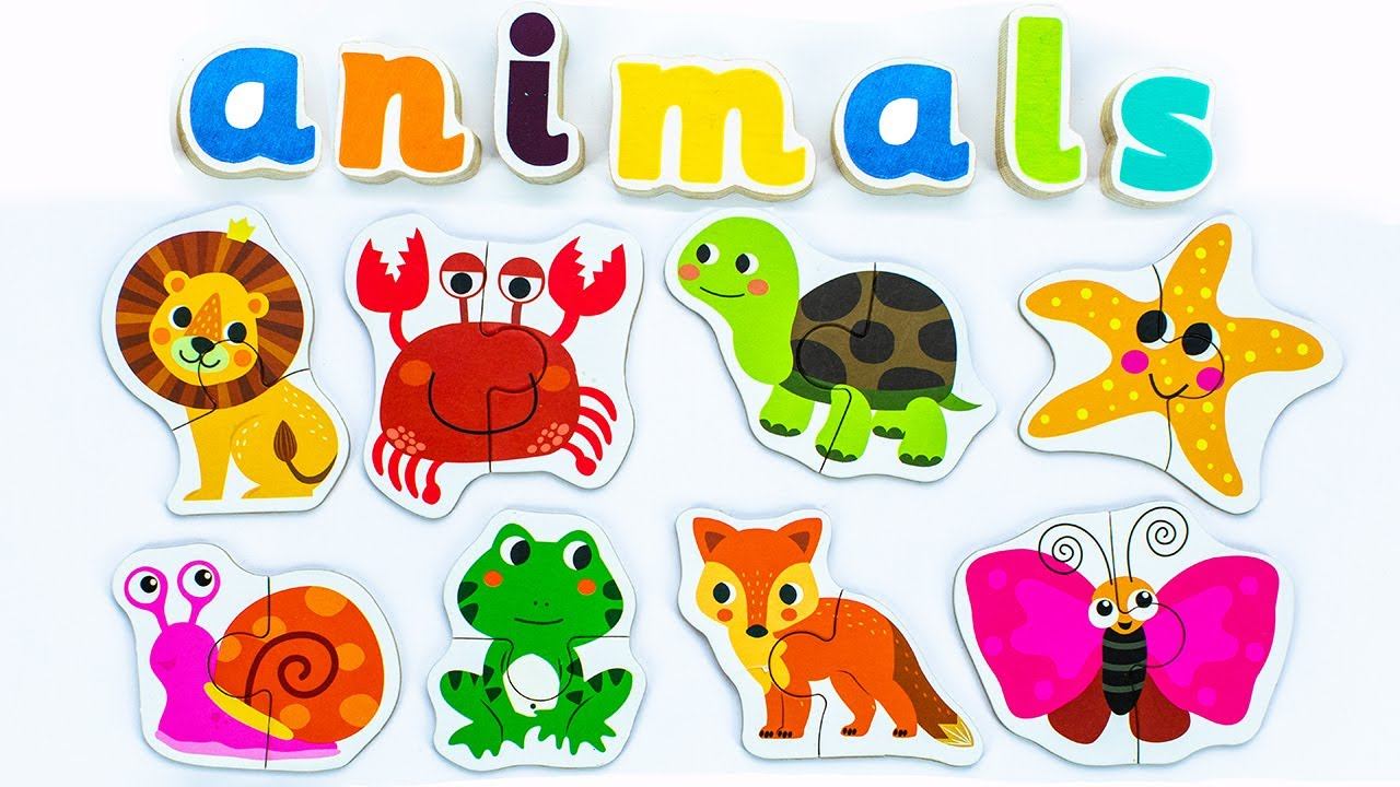 Животные на Английском для Детей! Английская Лексика для Малышей. смотреть онлайн