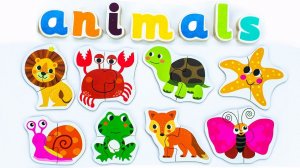 Животные на Английском для Детей! Английская Лексика для Малышей.