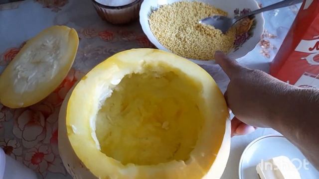 Уехала с вахты.Пшенная каша в тыквенном горшочке. смотреть онлайн