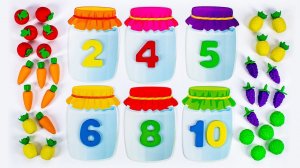 Фрукты и Овощи в Банках! Развивающее Видео для Малышей!