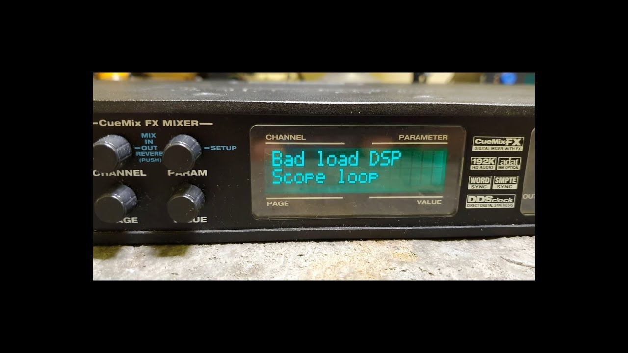MOTU 828mk3 Bad Load DSP Scope Loop (repair)
