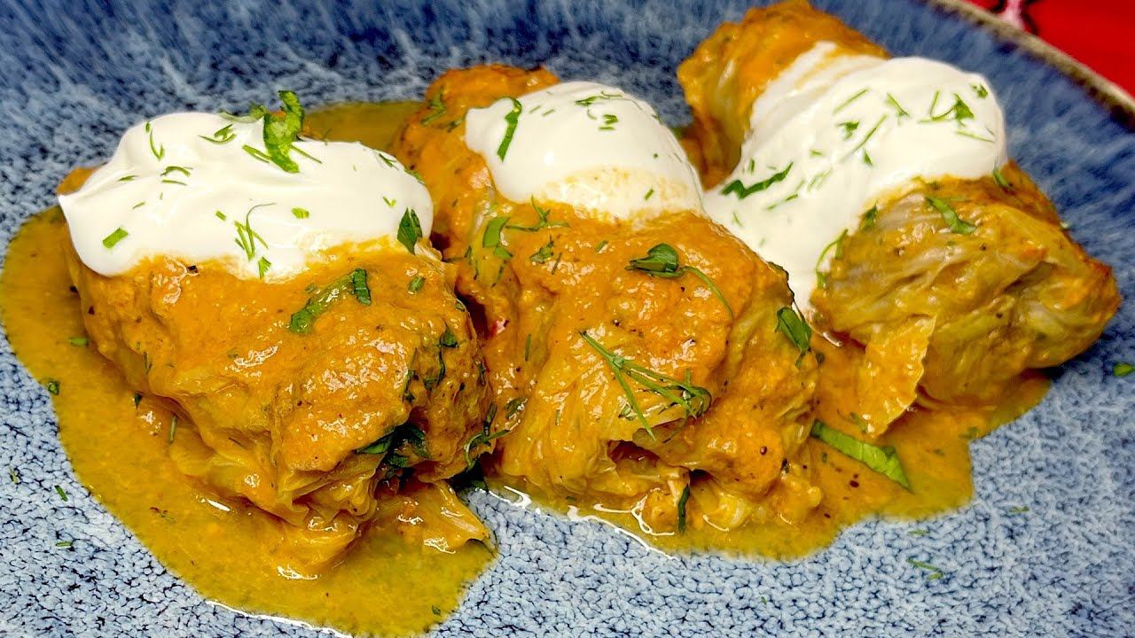 Самый Лучший Рецепт - Голубцы из Капусты с Мясом и Очень Вкусная Подливка из Лечо и Сметаны смотреть онлайн
