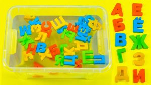 Играем с Буквами в Воде. Учим Алфавит!