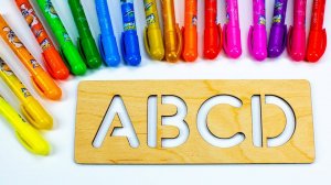 Трафареты для Детей! Пишем и Раскрашиваем Английские Буквы!