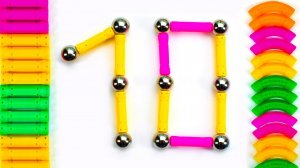 Магнитный Конструктор для Детей! Собираем Цифры!