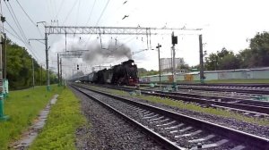 Steam Locomotives Паровозы ЛВ-0182 и Л-3653 03.06.12