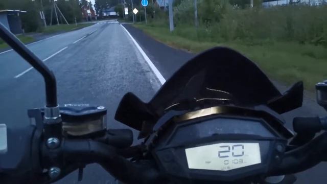 Мопед электрический Kawasaki Z1000 (реплика) #5 как доехать при почти полном разряде батареи