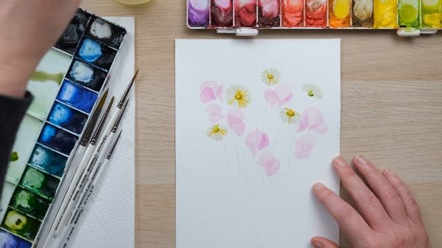 April Watercolour Word Art