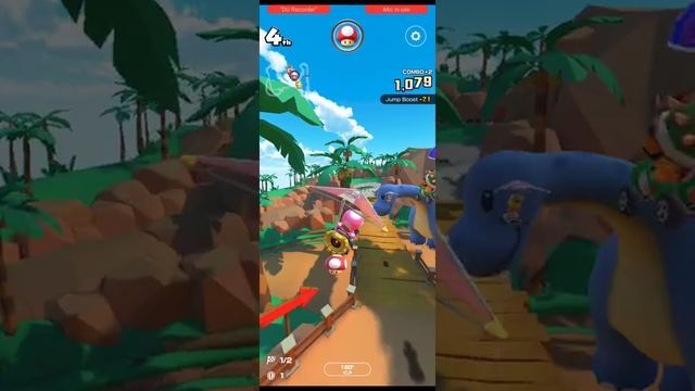 Mario kart #donkey kong cup #dino dino jungle смотреть онлайн