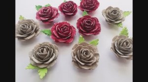 Розочки из яичных коробок! Переработка!