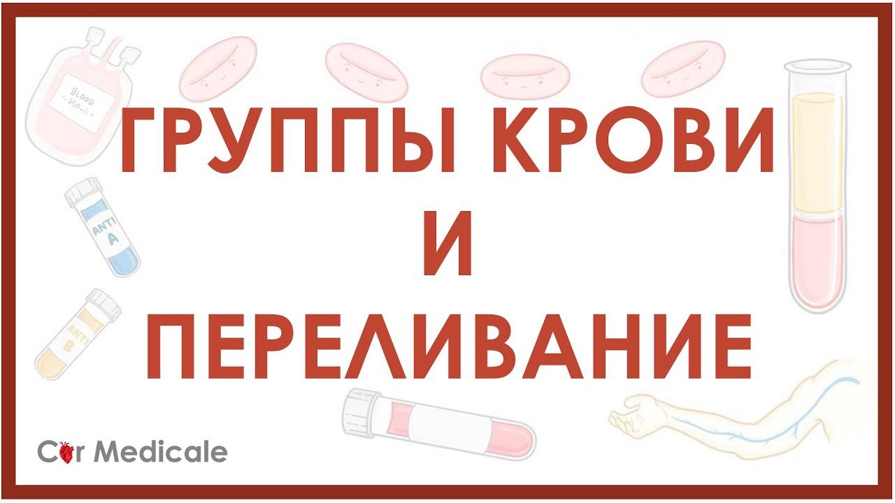 Группы крови и переливание: системы АВ0, резус, гемолитическая реакция - кратко смотреть онлайн