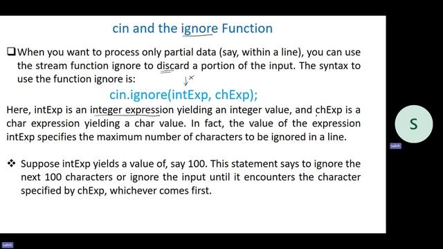 C++ P13 cin and the get and the ignore Functions الجزء 13 смотреть онлайн