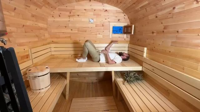 Баня под ключ за 1,5 часа. Баня бочка КВАДРО за 483тр. ВОДОСНАБЖЕНИЕ КРУГЛЫЙ ГОД. смотреть онлайн