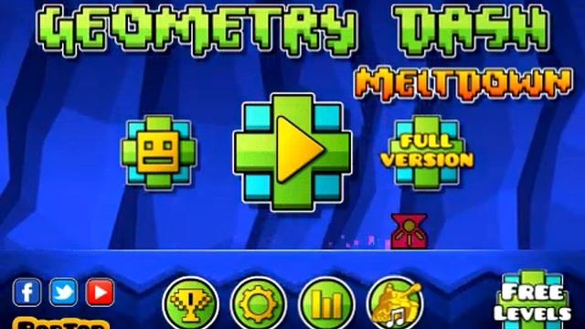 GEOMETRY DASH Y GEOMETRY DASH MELTDOWN FULL APK (todas las versiones XD ) смотреть онлайн