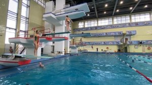 21 апреля 2024. Прыжки в воду. Олимпийская деревня. Flydiving