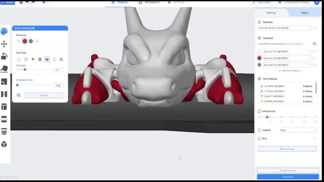 How to use the Anycubic slicer to do multi - colour 3D prints for the Anycubic Kobra 3 Combo смотреть онлайн