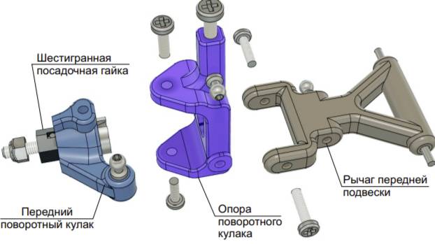 Передний поворотный кулак (2\2)
